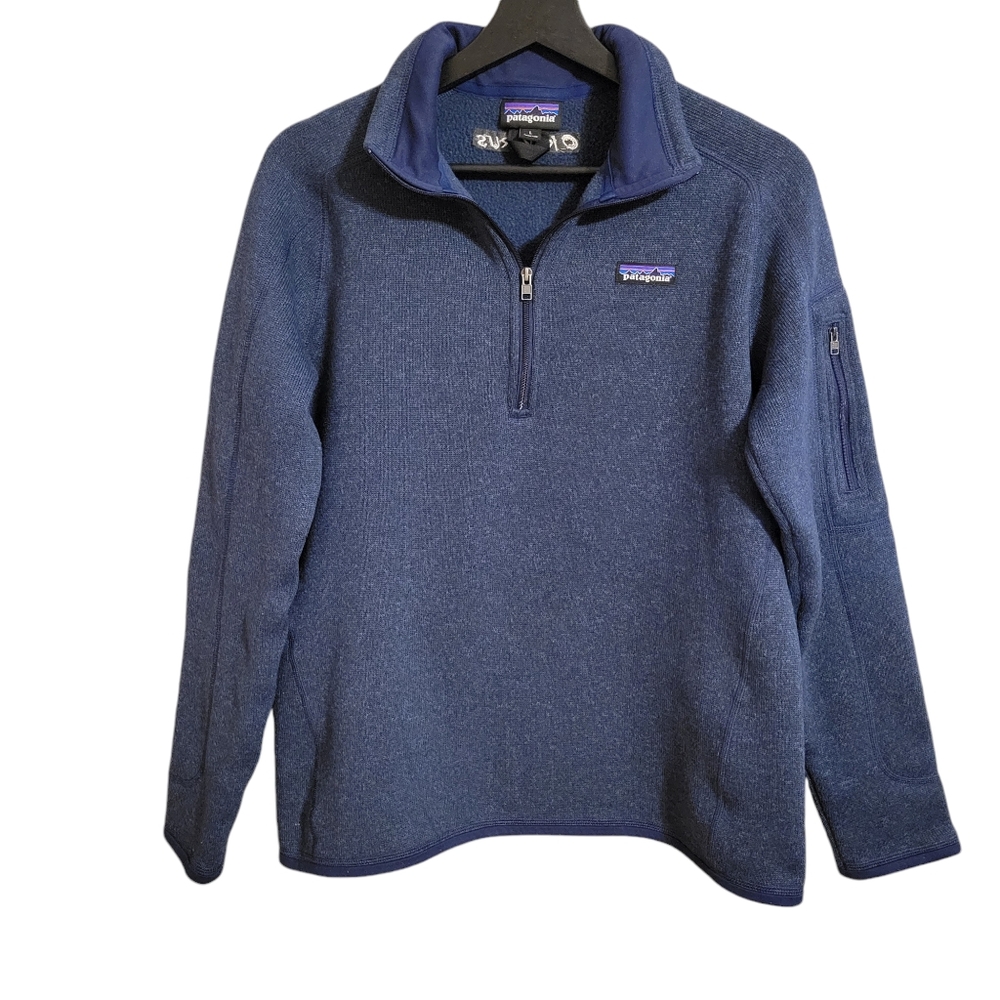 Patagonia Women's Blue Quarter Zip Fleece Pullover